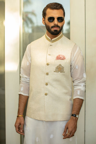 Deepak perwani mens outlet waistcoat